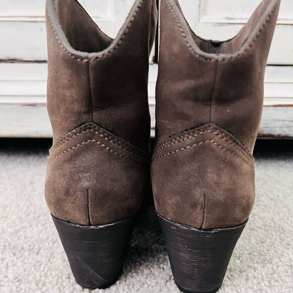 Rocket Dog Gray Soundoff Vintage Worn Vegan Leather Pull on Western Boots - 6.5 - Picture 5 of 8